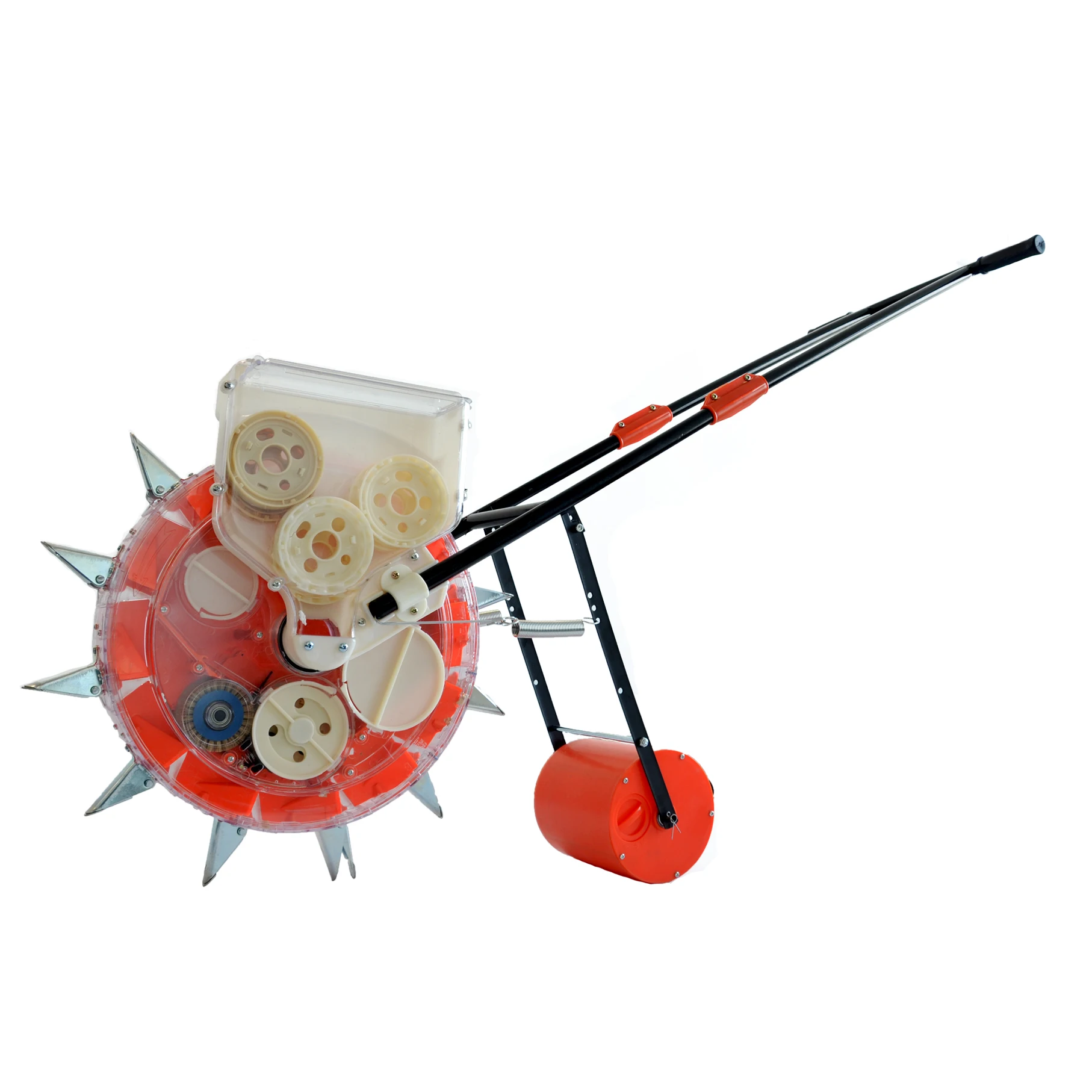 Hand Push Corn Seeder Transparent Plantadeira Agricultural Equipment for Farming Manual Seeders Maize Seeder Tools