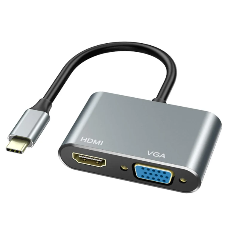 usb c to 2 vga