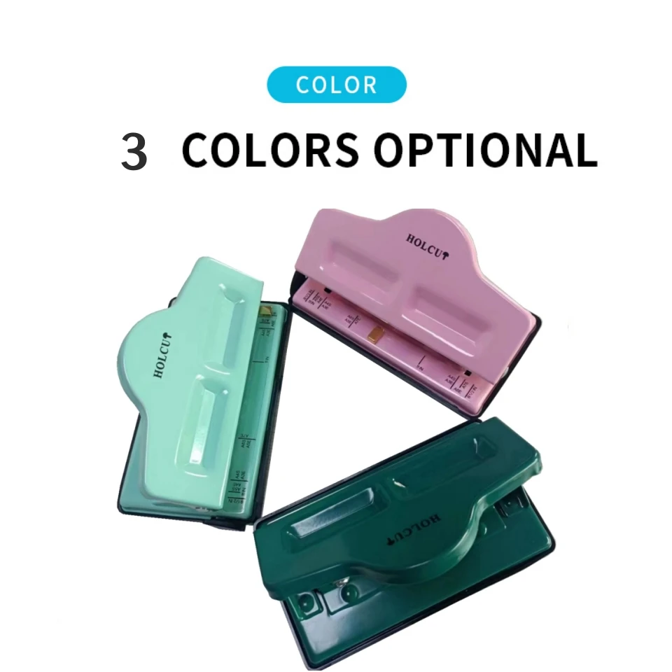 4 Hole Punch Pink Craft Punch Paper Cutter Adjustable Diy A4 A5 B6