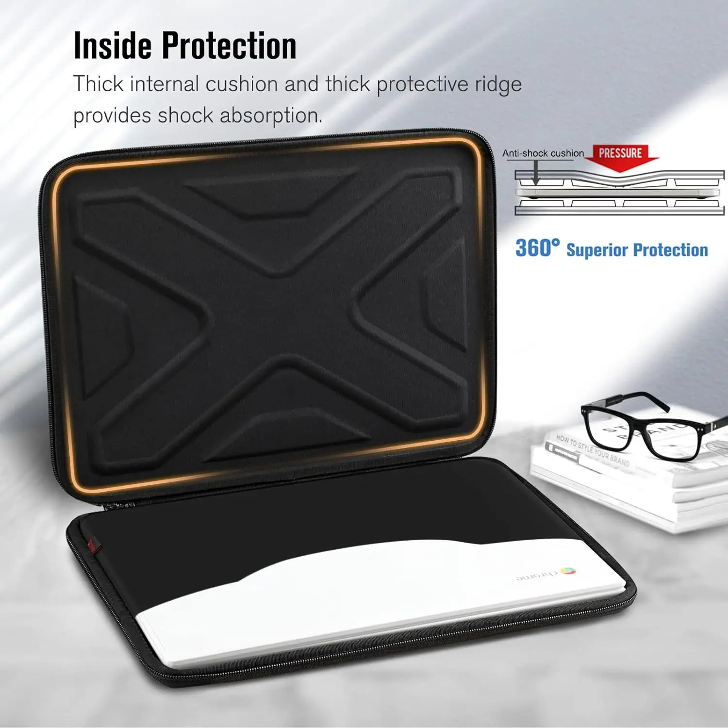 product hard shell laptop sleeve case shock absorption computer carrying bag for 116 inch lbx1216 2-32