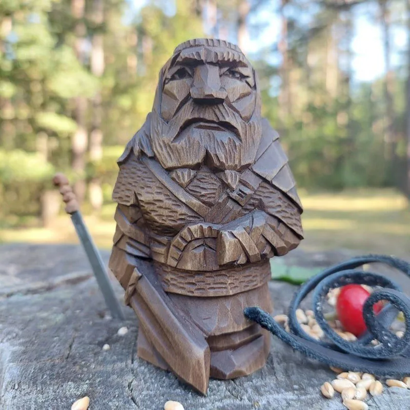 Odin Thor Wolfdenal Tyre Sculpture - Viking Gifts