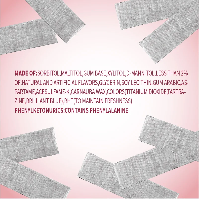 Hapi Chew Brand 12 Count Fruit Mint Xylitol Sweet Sugar Free Halal Chewing Gum