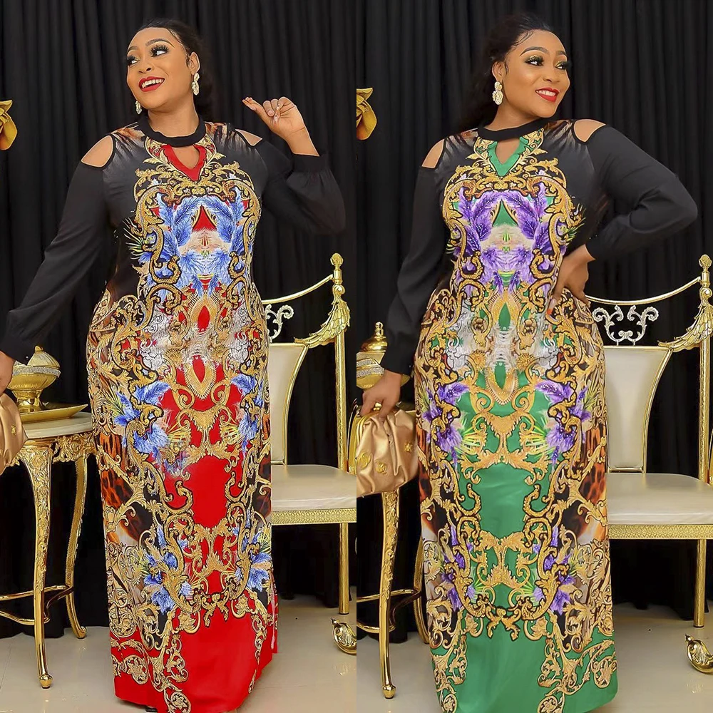 H & D New African Clothes For Women Fashion Print Dresses For Party