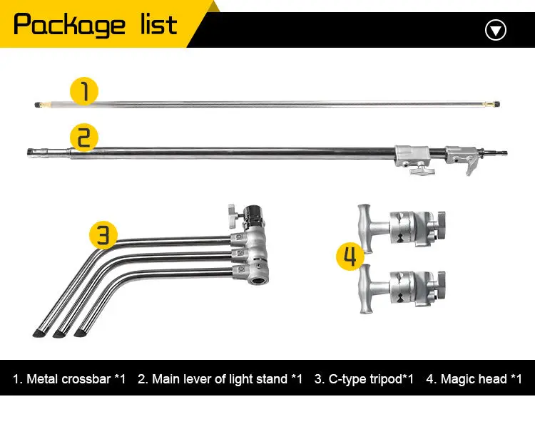 Прочный Штатив NiceFoto из нержавеющей стали для софтбокса и видеосъемки в