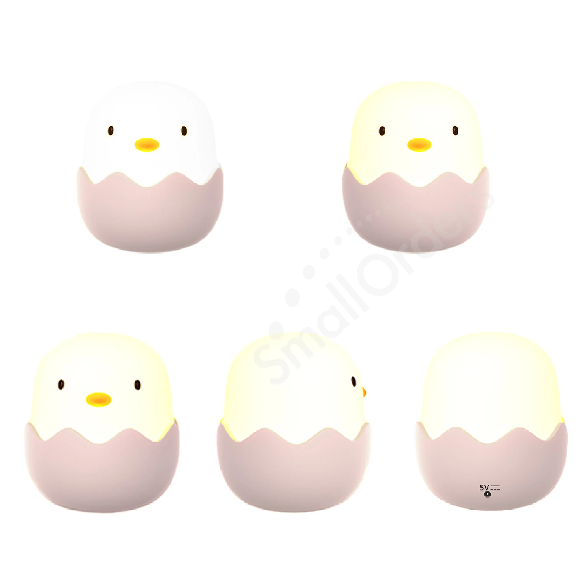 Portable mini Eggshell led night light bulb