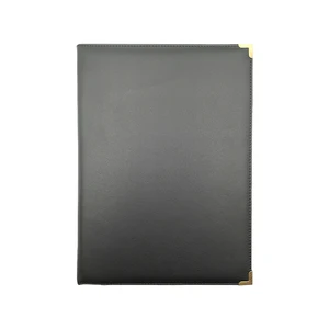 2026 Custom A4 Office Document Organizer PU Leather Briefcase with Notebooks Card Holder Paper Pattern File Folder Portfolio