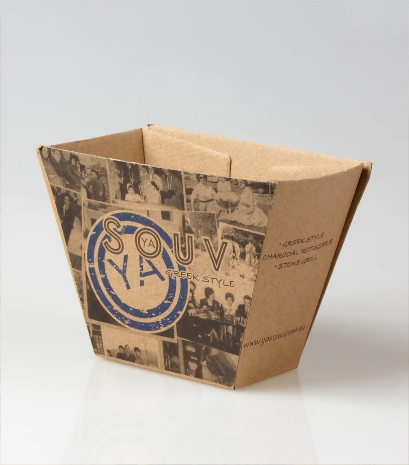 Custom Disposable Kraft Paper Pizza Cookies Packaging Corrugated Tray with Embossed Surface Eco-Friendly Rectangular Fast Food details