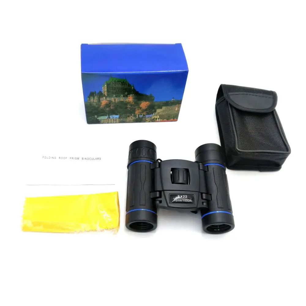 Small Compact Binoculars Adults Kids, 10x42 Mini Pocket Binocular Bird Watching Waterproof Portable Powerful Binocular Lightweight High Powered Easy F