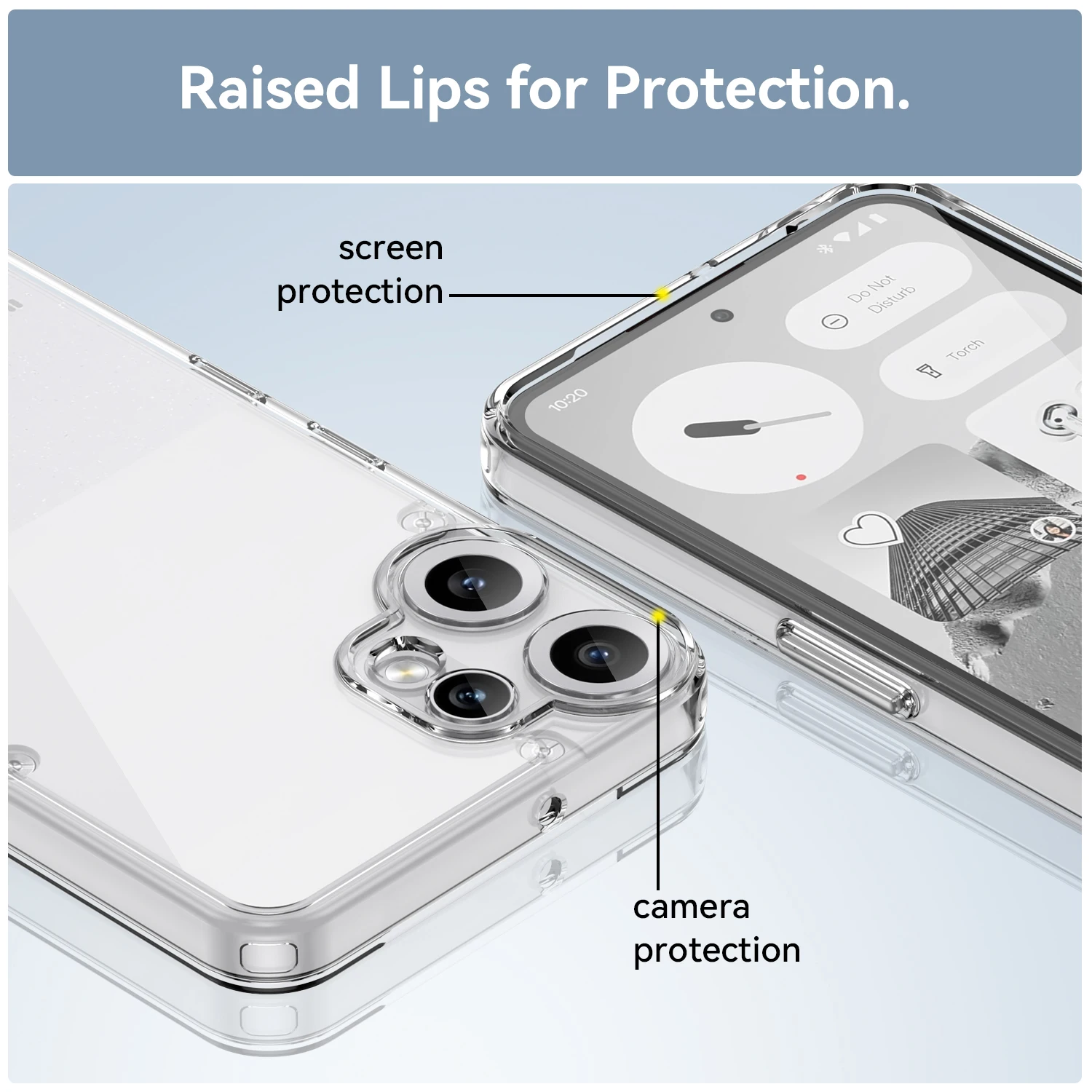 Foluu Clear Case For Nothing CMF Phone 2 Pro - Slim Fit Scratch Resistant TPU - View #3