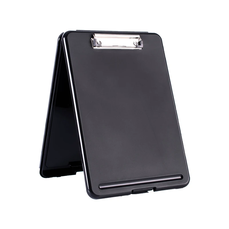 Wholesale A4 Durable Pp Best Selling black Portable Customized nurse Plastic clipboard with storage clipboard