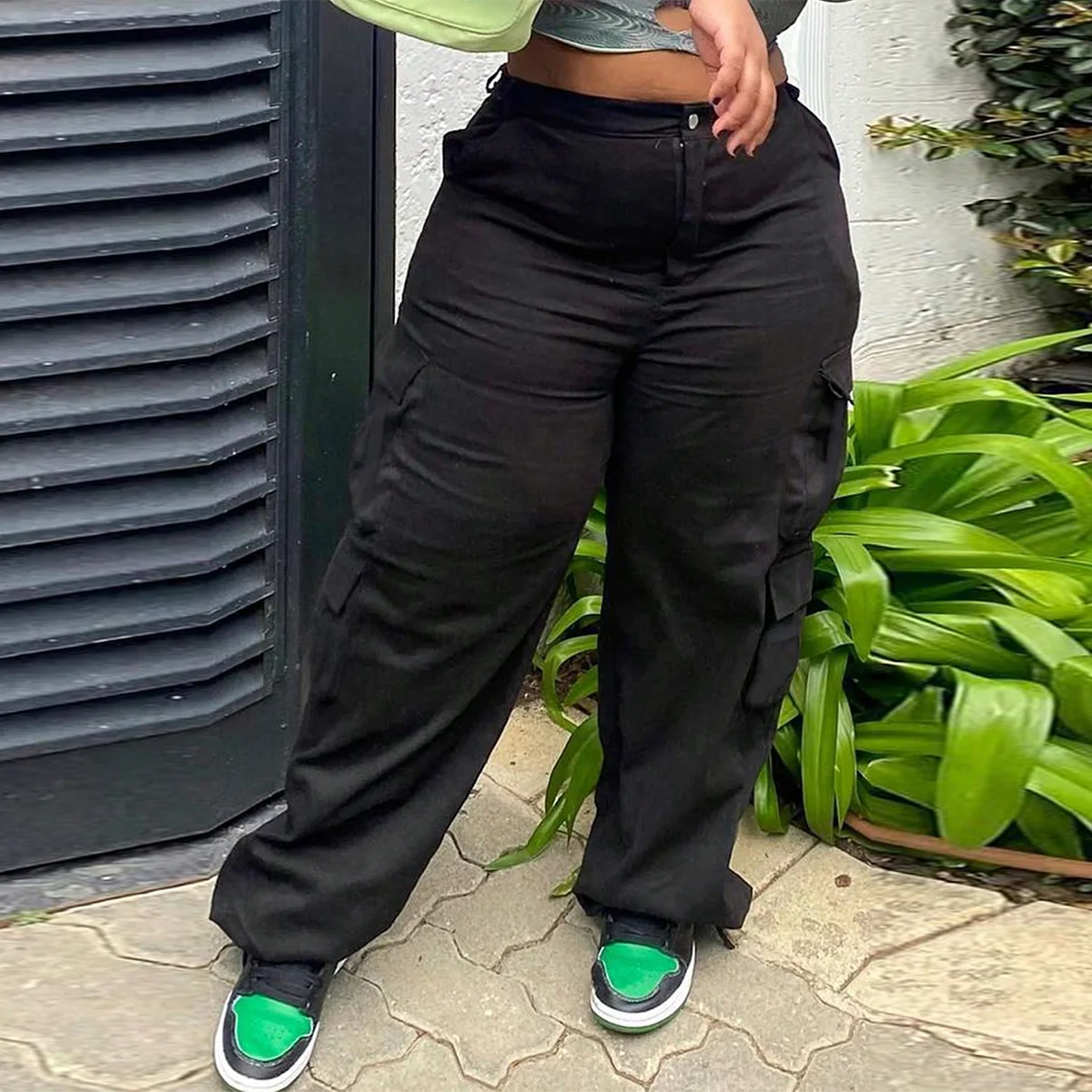 Manufacturer Streetwear Baggy Cargo Denim Loose Fit Multi-Pocket