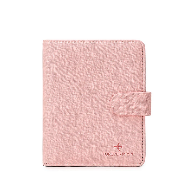 Housse Passeport Cuir PU - 3 En 1 Blanc, Noir, Rose | Étui Voyage Élégant Pour Documents