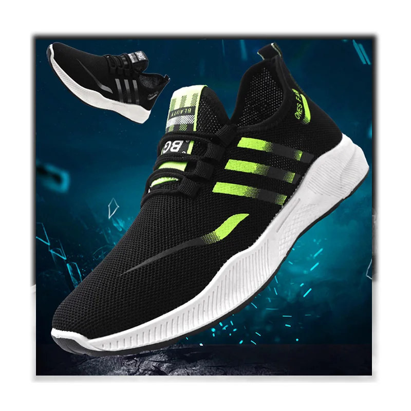 YATAISpringSummer Новая мужская обувь летающие тканые модные кроссовки в Корейском стиле дышащая универсальная мужская повседневная обувь беговые кроссовки