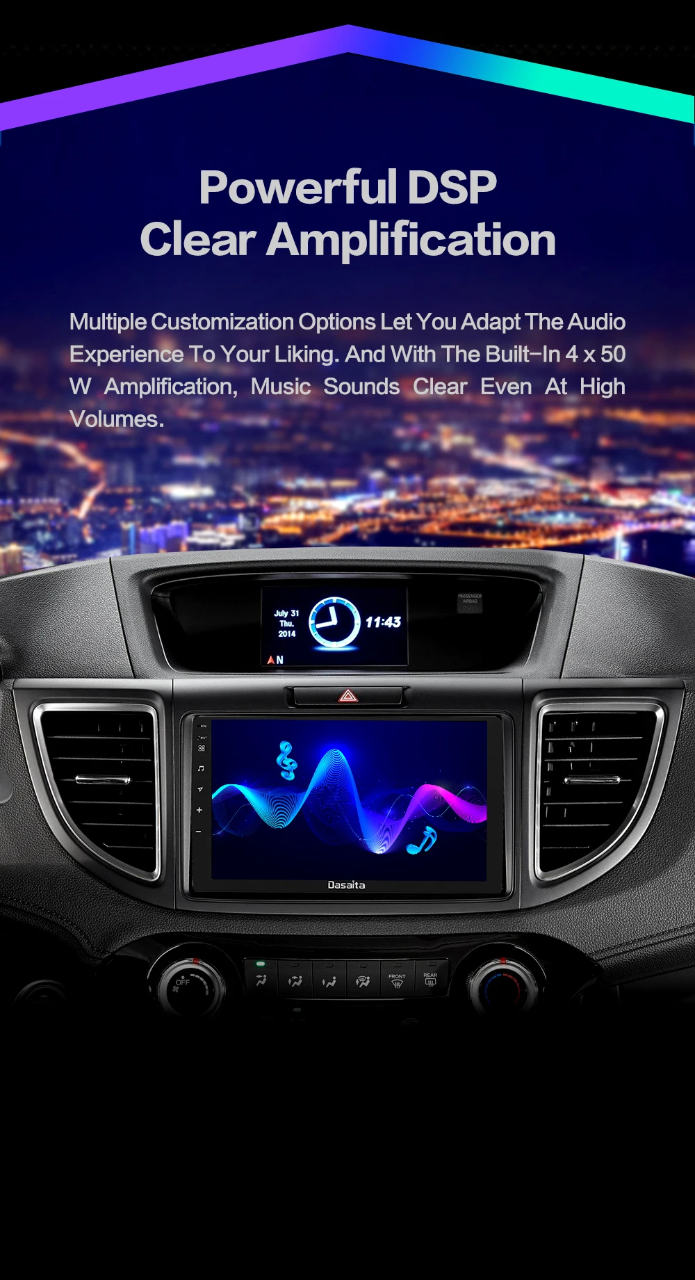 Dasaita 9inch Android 10 Car Cd Player Android Car Stereo For 