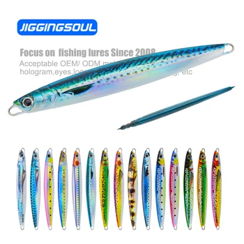 30g40g60g80g100g120g150g 3D Print Metal Jig Lure Long Flash Slow Fast Sinking Needle Major Vertical Craft – Metal Jig – view 3