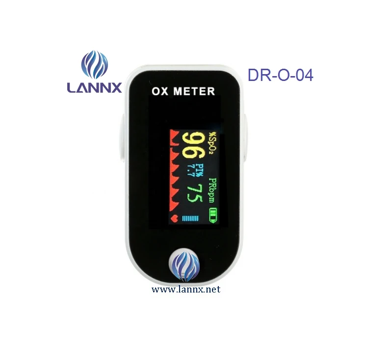 LANNX DR-O-04 Fingertip Oxmetros Blood Oxygen Monitar Oxymetr Human Animal Use Handheld Oxy Meter Instant Read Pulse Oksimetre