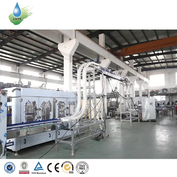 Full Automatic 3L 10L Big Bottle Bottling Line Linear Brushing Washing Capping 1 Gallon Water Filling Machine