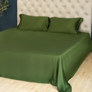 Organic Bamboo Bedding Set Woven Fitted Sheet with Bamboo Fiber Double Size