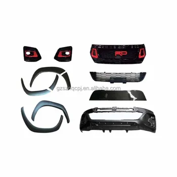 bumper for toyota HILUX 2016-2020 upgrade to 2021 REVO TRD  front lip diffuser Modification accessories body kit front