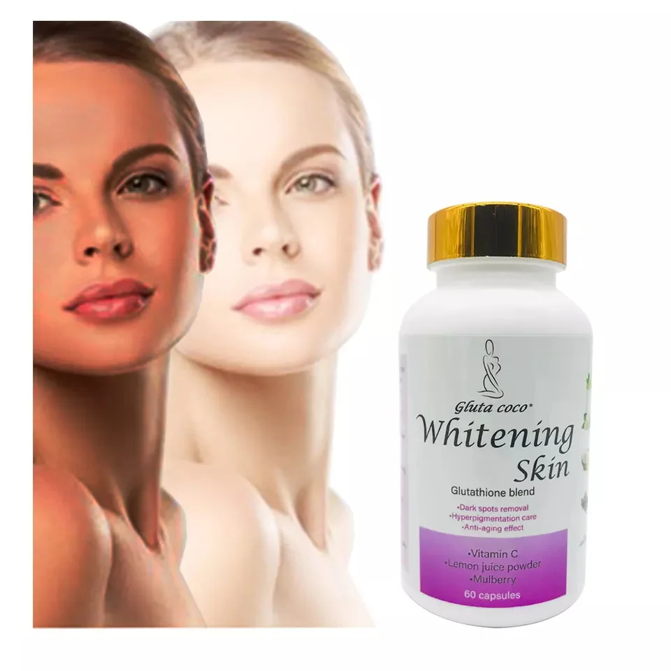 Gélules Glutathione Peau Gélules Glutathione & Collagène X60 - Éclaircissant  & Anti-Taches