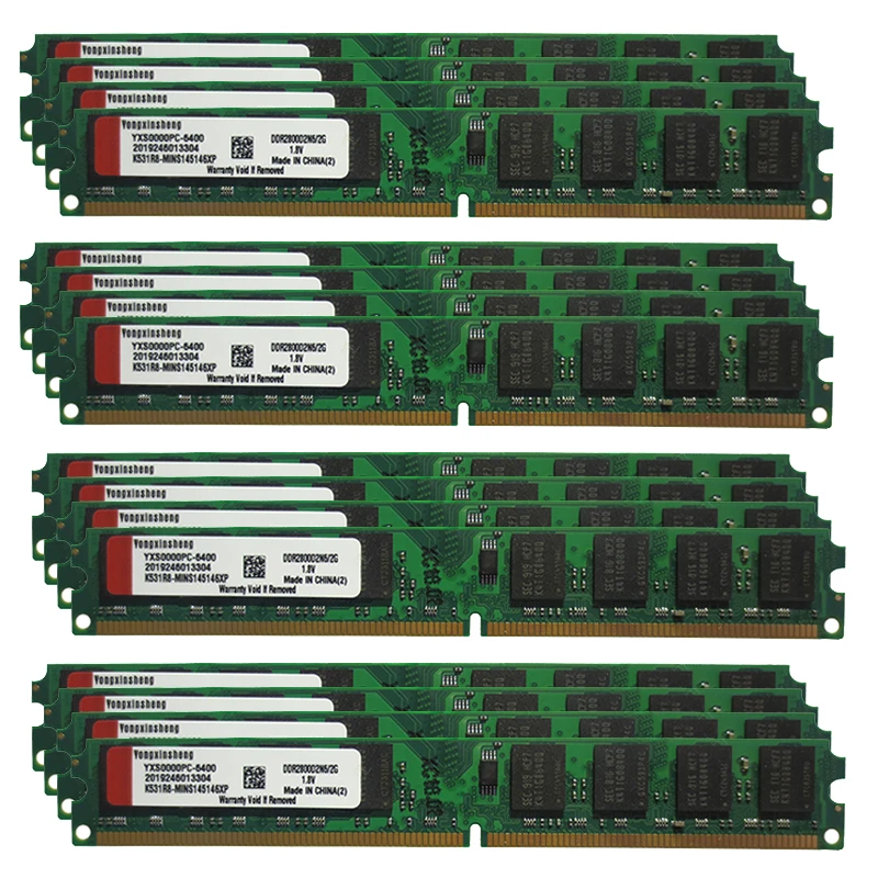 16 Гб 4X4GB PC2-6400 DDR2-800MHZ 240pin AMD посвященный настольных памяти Ram 1,8 V SDRAM (синхронное динамическое ОЗУ) только для AMD, а не для INTEL материнская плата или процессор