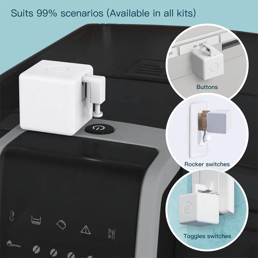 RSH Tuya Wireless Finger Bot Plus APP Voice Remote Control BLE ZigBee Smart Switch Button Pusher Fingerbot for Alexa Google Home