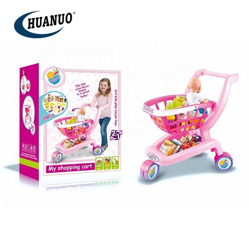 Carrello Della Spesa Per Bambini | per Cucina Giocattolo con Carrello - Giocattoli Educativi Con Frutta E Verdura Per Giochi Interattivi E Apprendimento Prescolare