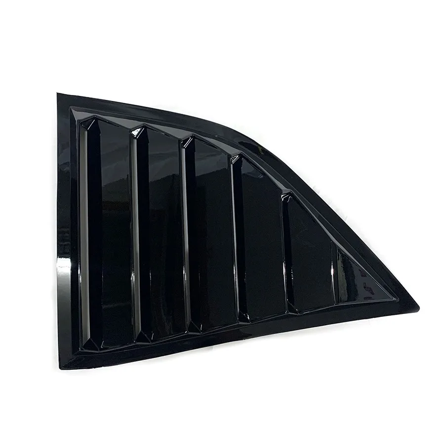 product for 2009   2023 dodge challenger abs black classic style side window louvers scoop cover auto body kits window shuttle diffuser-8