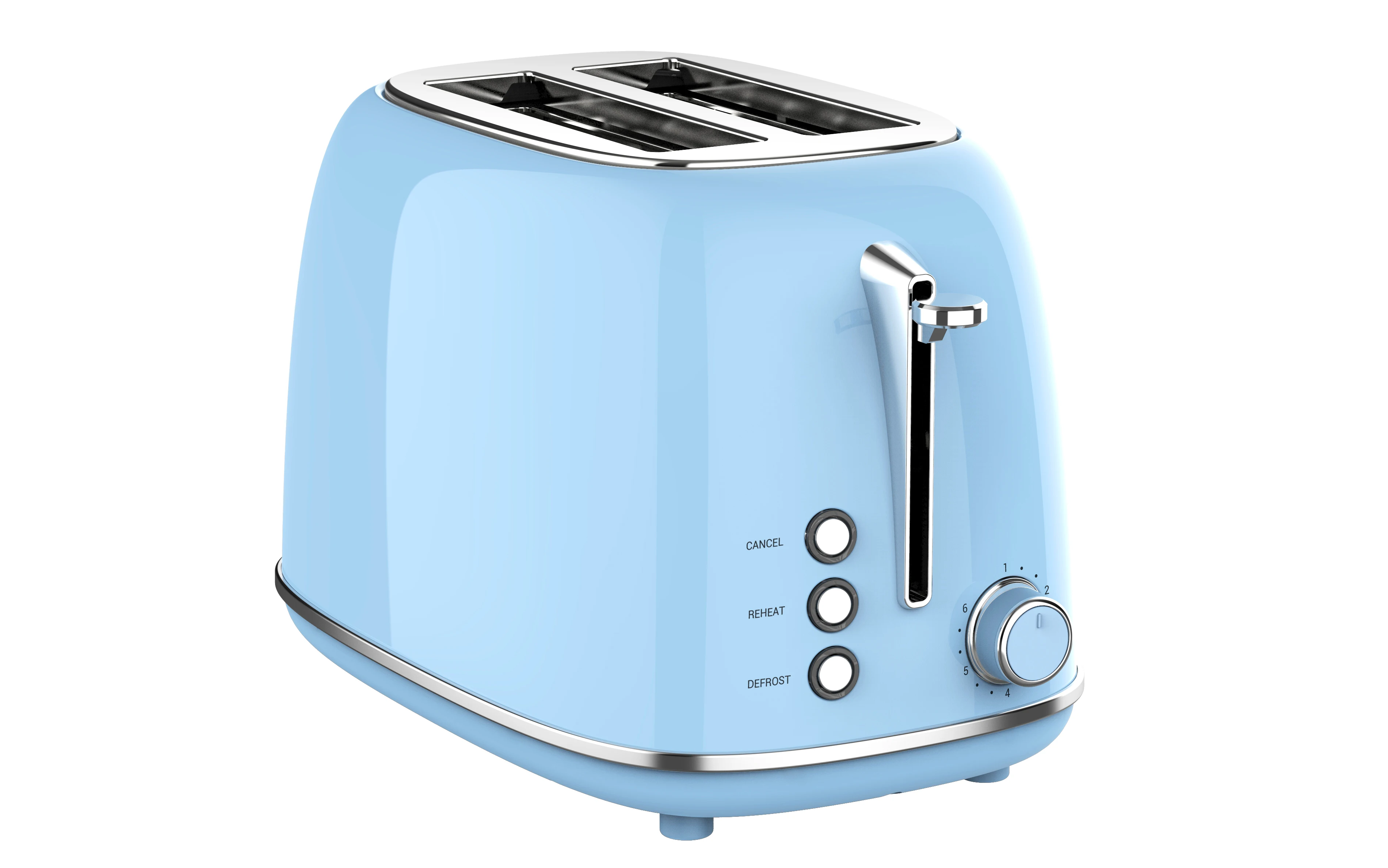 Stainless Steel Toaster Home Appliance Automatic Pop Up Bread Toaster 2