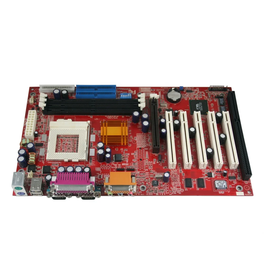 VIA 694 Chipset Motherboard Support Socket 370 Cpu Pentium and Celeron Have 1 ISA Slot and 5 PCI Slot