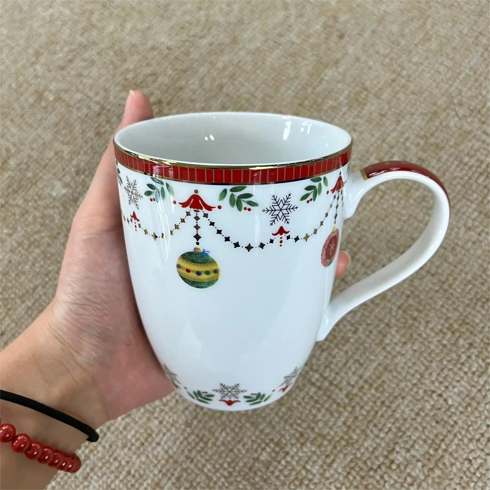 Christmas Coffee Cup Ceramic Mug Christmas Porcelain Tea Coffee Cup for Christmas Party factory