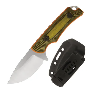 Hunting Camping Portable D2 Stainless Steel Fruit Barbecue Mongolian Knives Exquisite Colored G10 Handle Outdoor Survival Knife