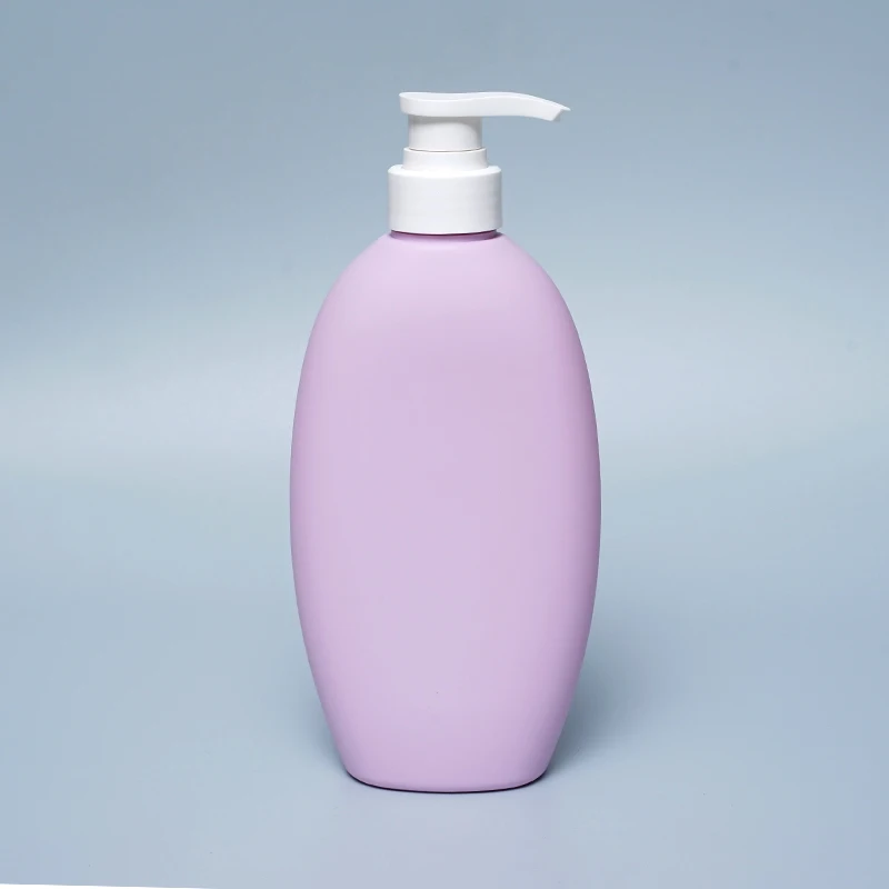 550ML 800ML HDPE Shampoo Shower Gel Plastic Container Custom Luxury Bottles Soft Touch Bottles
