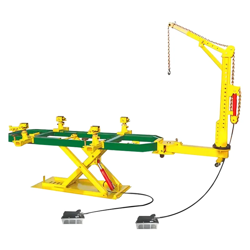 Ramme type platform scissor lift portable og fjernbar ramme maskine til bilreparation