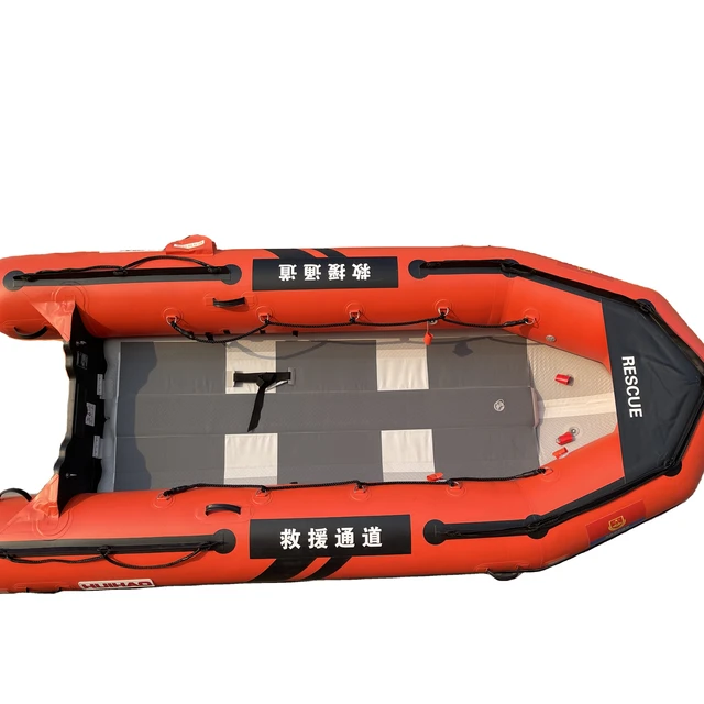 Heavy duty aluminum floor for water rescue, flood relief, material transportation inflatable rescue boat