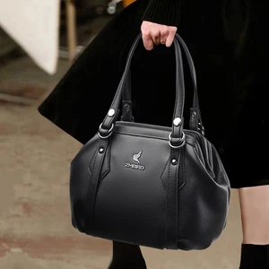 New PU Leather Handbags Shoulder Bag Come With  Classic Compartments for Women Ladies Large Purses