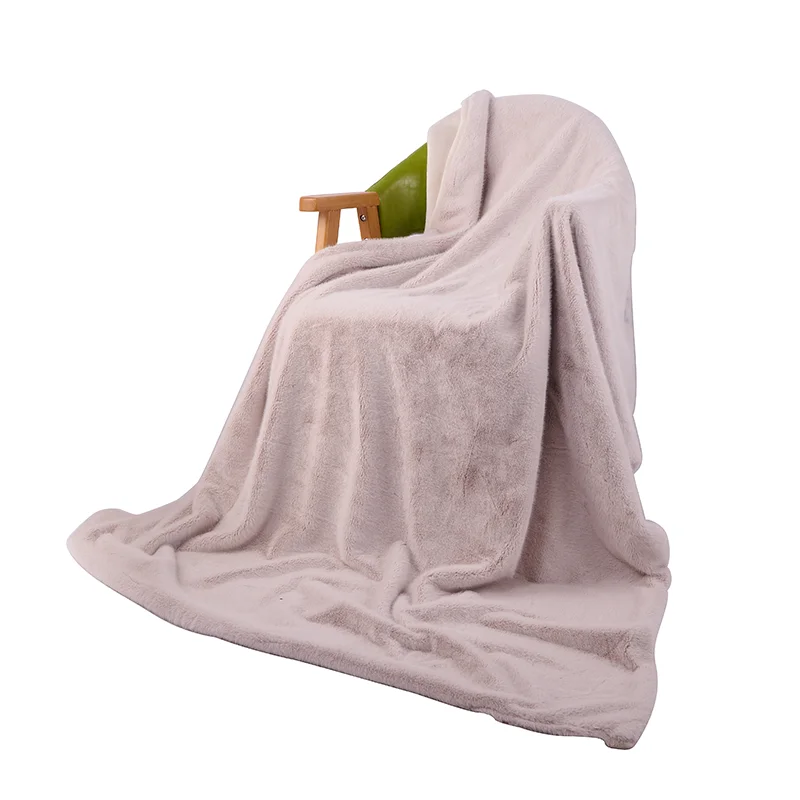 Oem Double Layer Super Soft Blankets King Queen Size Custom Throw