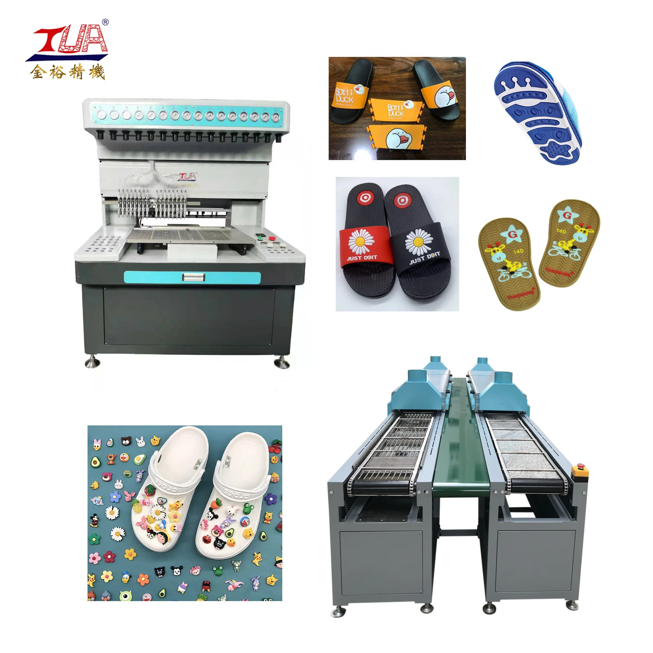 Automatic Sandal Shoe Side Sole Pressing Stitching Machine Slipper Making  Machine Crocs Charms Making Machine