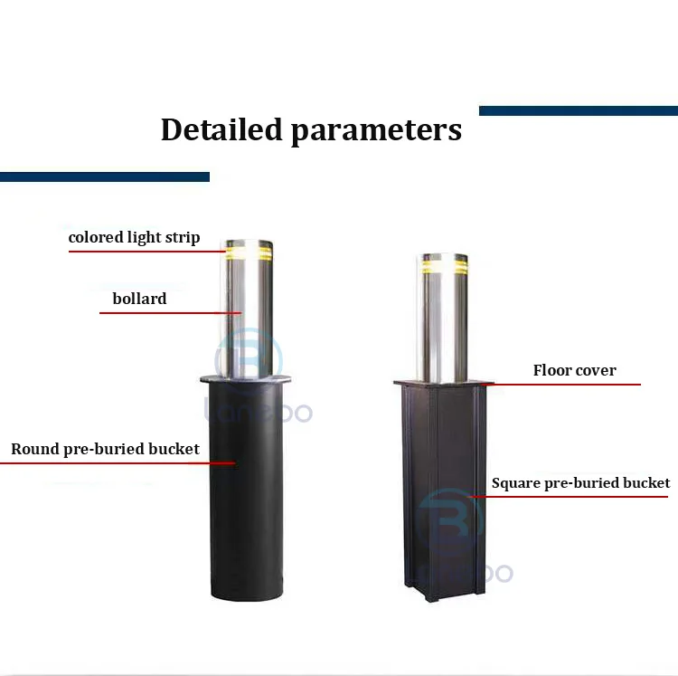 Lanebo Automatic Retractable Bollards Hydraulic Lifting Rising Bollards ...