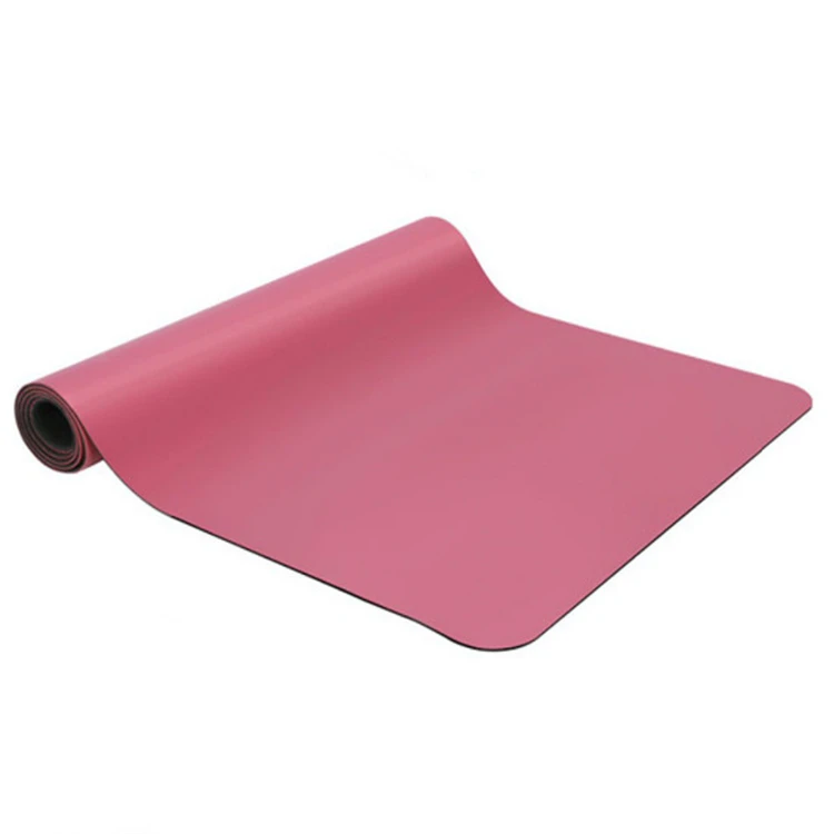 
 Низкий минимальный заказ, цветной логотип, гимнастика, 6 мм, натуральный ПУ Коврик для йоги  