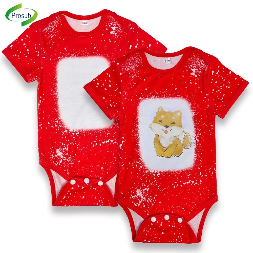 Prosub Wholesale Sublimation Baby Clothes Custom Print Tie Dye Infant T