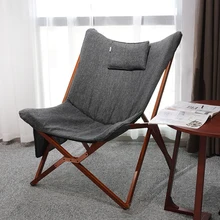 HStex Folding Camp Butterfly Chair Wood Folding Camping Chair