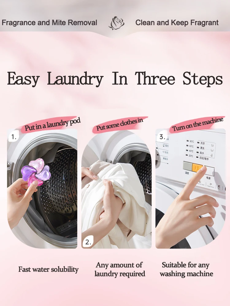 4 In 1 Laundry Pods Washing Pods Cleaning Products Baby Clothes Laundry Detergent Soap Liquid