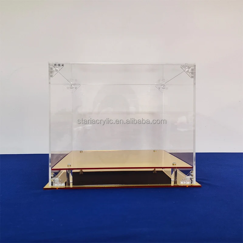 Siyecioa Clear Acrylic Display Case Assemble Countertop Box Cube Organizer Stand Dustproof Protection Showcase For Action Figures Toys Collectibles 40 Times 30 Times 25cm