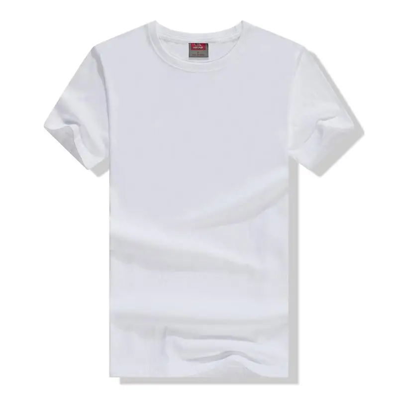 White Tshirt Wholesale Neck Shirt Men's Tshirt 100 Cotton White