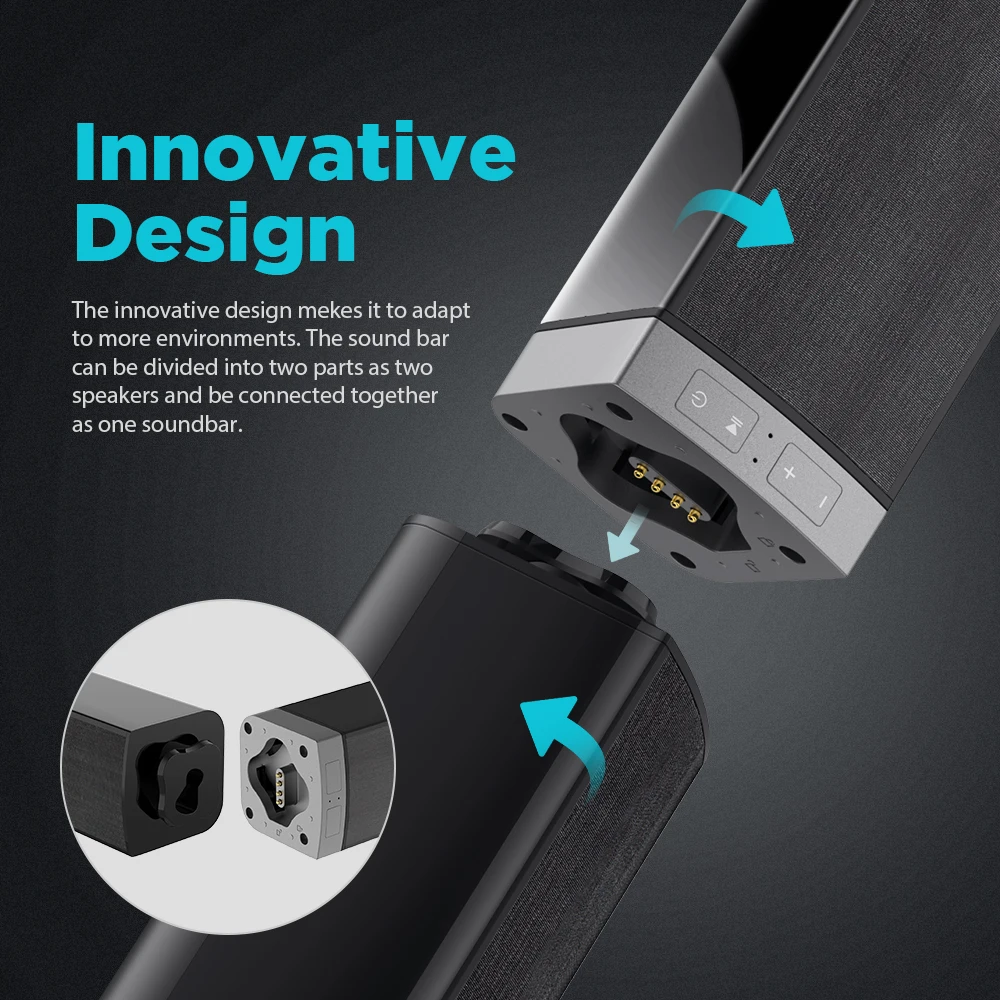 Home Theater System Soundbar For Tv Bluetooth Sound Bars Hdmi/rca/bt