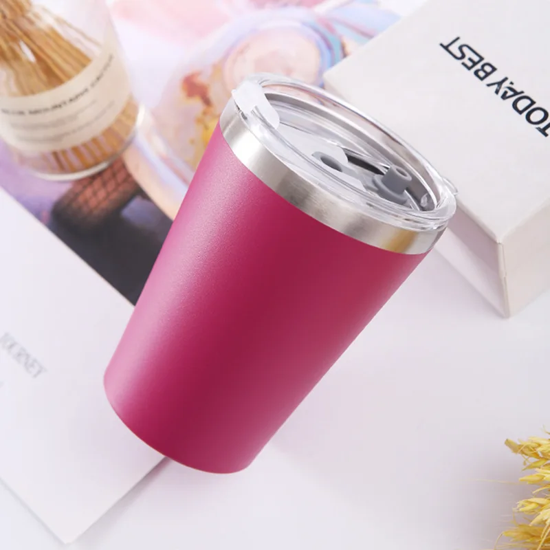 10oz skinny insulated tumblers 10 oz Stainless Steel Insulated Training Sippy Cup Tumblers with Removable Handles Royal Blue / No Boot main image 1