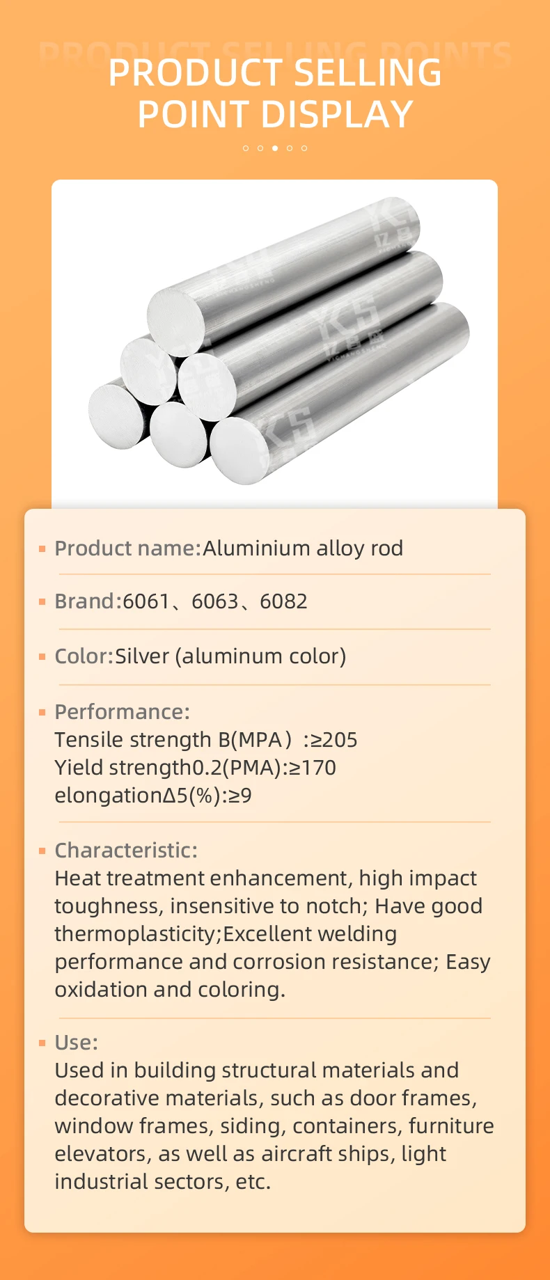 6061 7075 Aluminum Alloy Bar 7075 T6 Metal Rod Aluminum Bars Round Solid Aluminum 7075 Prices