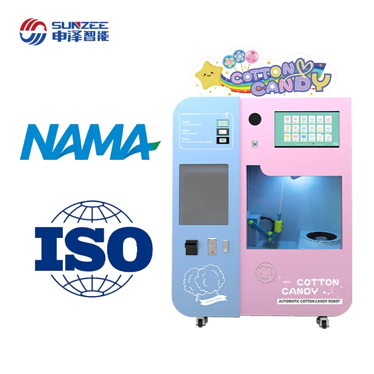 Sunzee Cotton Candy Vending Machine - Automatic & Efficient