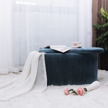 Customized Luxury High Quality Factory Wholesale Modern Home Bedroom Storage Velvet Ottoman Box Bench Seating
